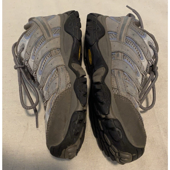Merrell Vibram Hiking Shoes Womens Size US 6.5 EU 37 Gray Lace Up Athletic Shoes - Picture 3 of 10